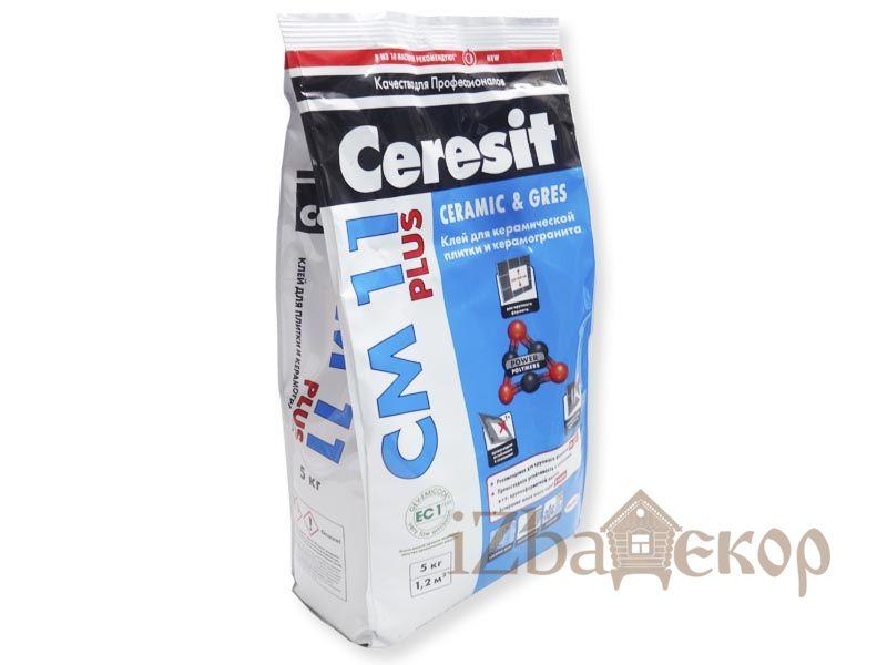Клей для плитки Ceresit CM11 Plus 5кг
